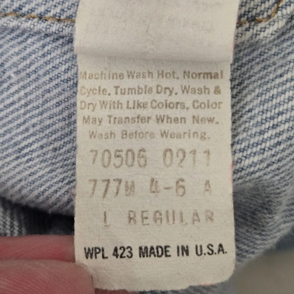 Vtg 1984 Levi's Denim Trucker Jacket Men's L (42R) Light Wash 70506-0211 USA VGC